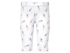 Hvide leggings fra name It med ice cream print med små ansigter 13228154 bright white icecream